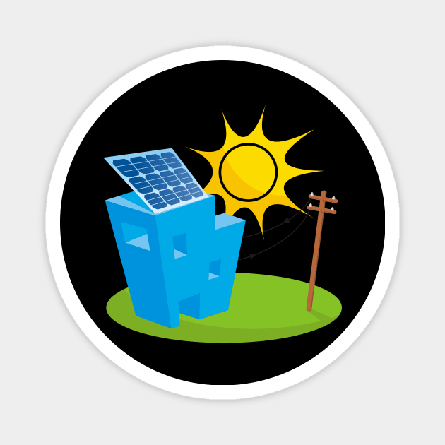 Solar House Magnet by sifis